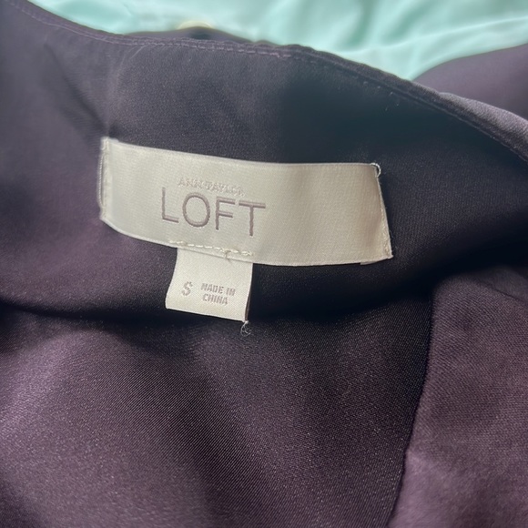 Sz Small Loft Ruffled V-Neck 3/4 Sleeve Top - Picture 6 of 7